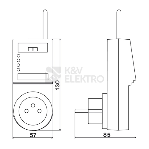 Obrázek produktu Bezdrátový termostat ELEKTROBOCK BT013 1
