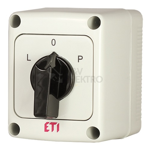 Vačkový spínač ETI CS 16 11 U L0PPN 16A/3P reverzační L-0-P 004773207