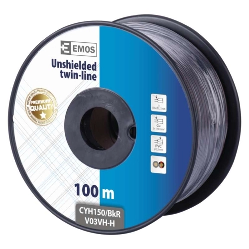 Kabel V03VH-H 2x1,5 dvojlinka černorudá (CYH) metráž (obrázek 4)