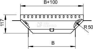 Obrázek produktu Odbočný díl OBO RAA 110 FS 7002637 1