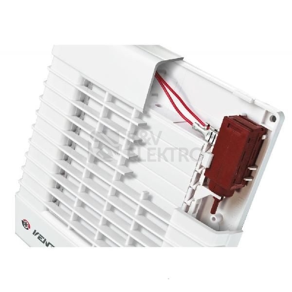 Obrázek produktu Axiální koupelnový ventilátor s automatickou žaluzií a časovým doběhem VENTS 100MAT 1009013 1