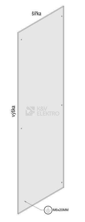 Obrázek produktu Boční kryt VxH=2000x400mm RFA-LT BZ 420 012040200004 0