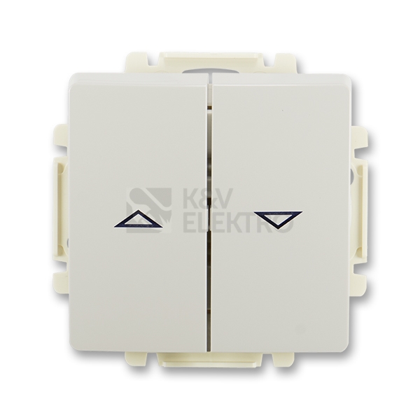 Obrázek produktu ABB Swing (L) žaluziový spínač světle šedá 3557G-A89340 S1 0