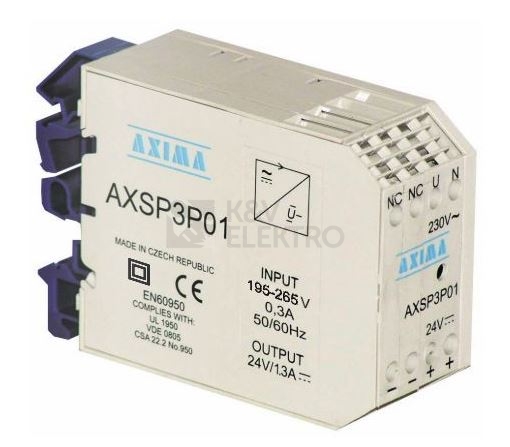Obrázek produktu Spínaný napájecí zdroj pro nabíjení baterií 27,6VDC/1,3A AXIMA AXSP3P01N 0