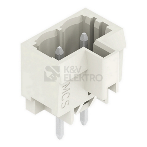 Konektor rovný - samec 2p světle šedá WAGO 721-132/001-000 (200ks)