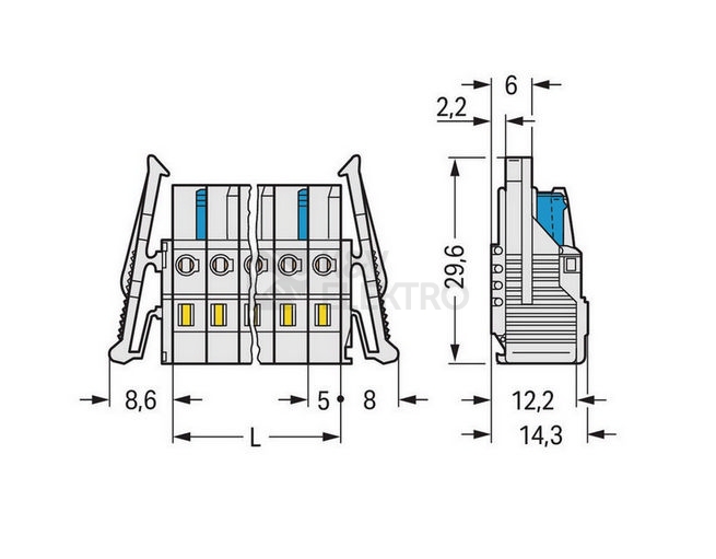 Obrázek produktu KONEKTOR 12P SEDY 5MM 721-112/037-000 2
