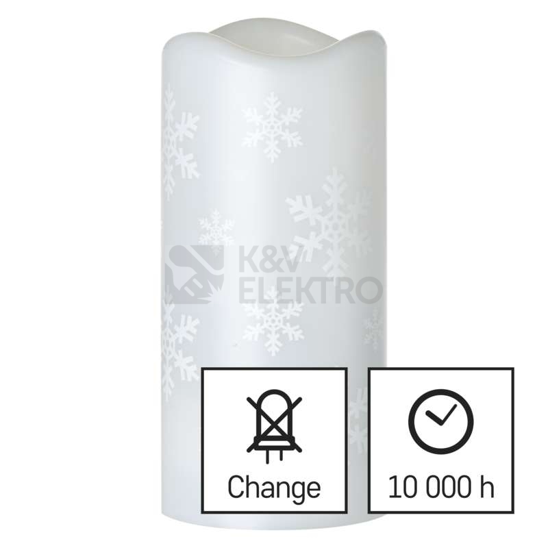 Obrázek produktu LED vánoční projektor EMOS DCPC05 ZY2310 vločky vnitřní použití 3xAAA nebo USB 7