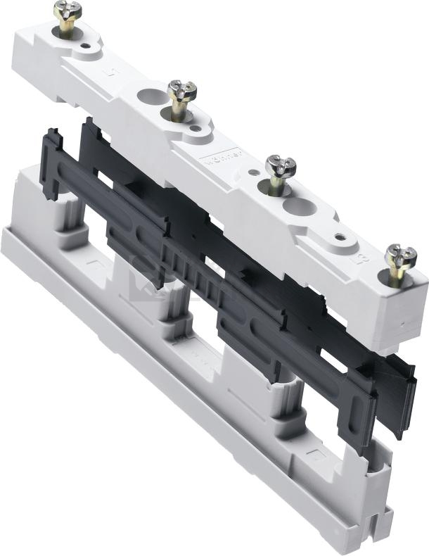 Obrázek produktu Univerzální držák Cu sběrnic 3-pólový pro 12-30x5-10mm vnitřní upevnění 0