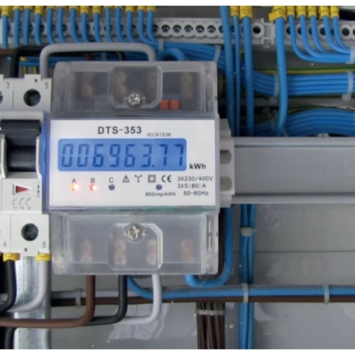 Elektroměr DTS 353-L 4,5mod. LCD,3F 80A, 1tarif /AM 031L/ 1000883
