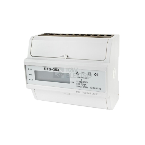 Elektroměr DTS353-L X/5A 3X230V 7mod. LCD 1tarif /AM 141L /