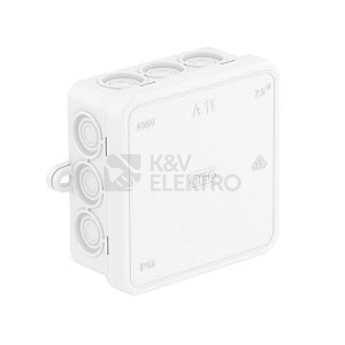 Krabice OBO A11/HF RW IP54 85x85x40 bílá 2000180