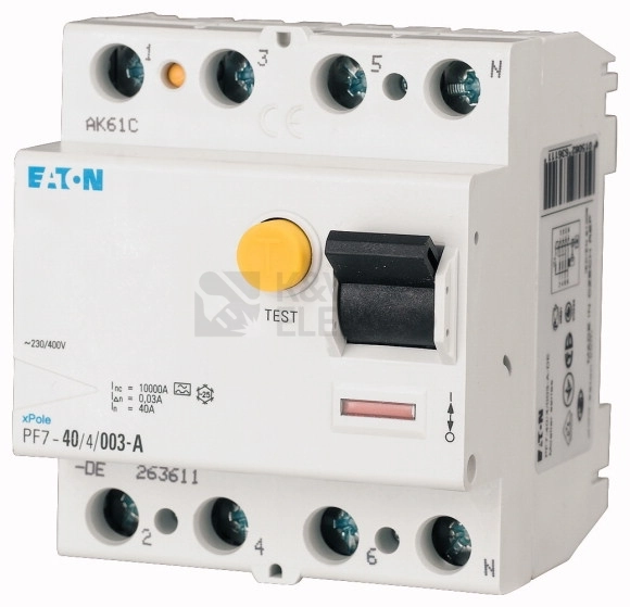 Obrázek produktu Proudový chránič EATON PF7-100/4/003-G/A 100A 30mA 102934 0