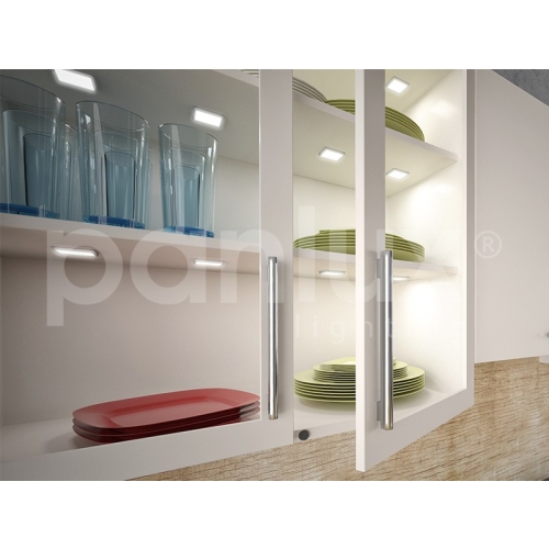 Svítidlo DEKORA 4 dekorativní LED čtvercové zlatá teplá bílá Panlux D4/ZBT