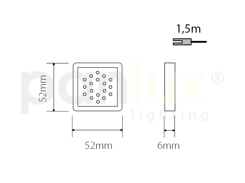 Obrázek produktu Nábytkové LED svítidlo Panlux DEKORA D2/NBS 12V denní bílá 2