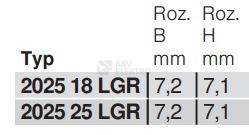 Obrázek produktu Kabelová příchytka OBO 2025 25 LGR d=4-7mm L25 šedá 2228629 (100ks) 1