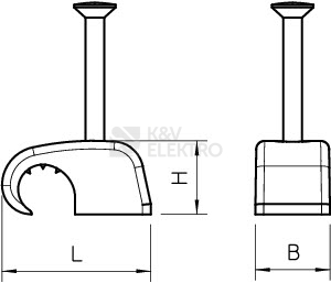 Obrázek produktu Kabelová příchytka OBO 2025 25 LGR d=4-7mm L25 šedá 2228629 (100ks) 2