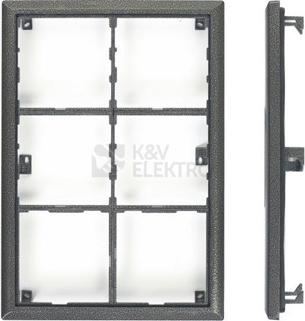 Obrázek produktu Montážní rámeček KARAT 6modulů 4FF 127 16.2 (antika stříbrná) 0
