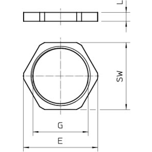 Matice OBO 169 M32 poniklovaná mosaz 2091658
