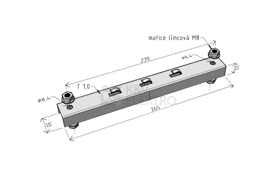 Obrázek produktu Podpěra žlabu Arkys Merkur 2 PZM 200 GZ ARK-216020 1