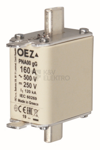 Obrázek produktu Nožová pojistka OEZ PNA00 160A gG 0