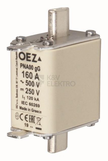 Obrázek produktu Nožová pojistka OEZ PNA00 160A gG 0