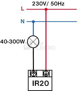 Obrázek produktu  Pohybové čidlo ELEKTROBOCK IR20 160° vestavné bílá 2