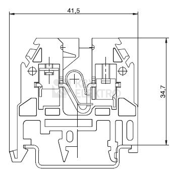 Obrázek produktu Svorka Elektro Bečov RSA 2,5 A tmavě modrá A121131 1