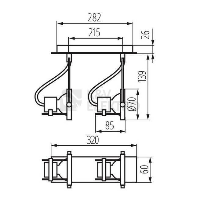 Obrázek produktu Svítidlo Kanlux SONDA EL-2J 2x50W GU10 04796 4