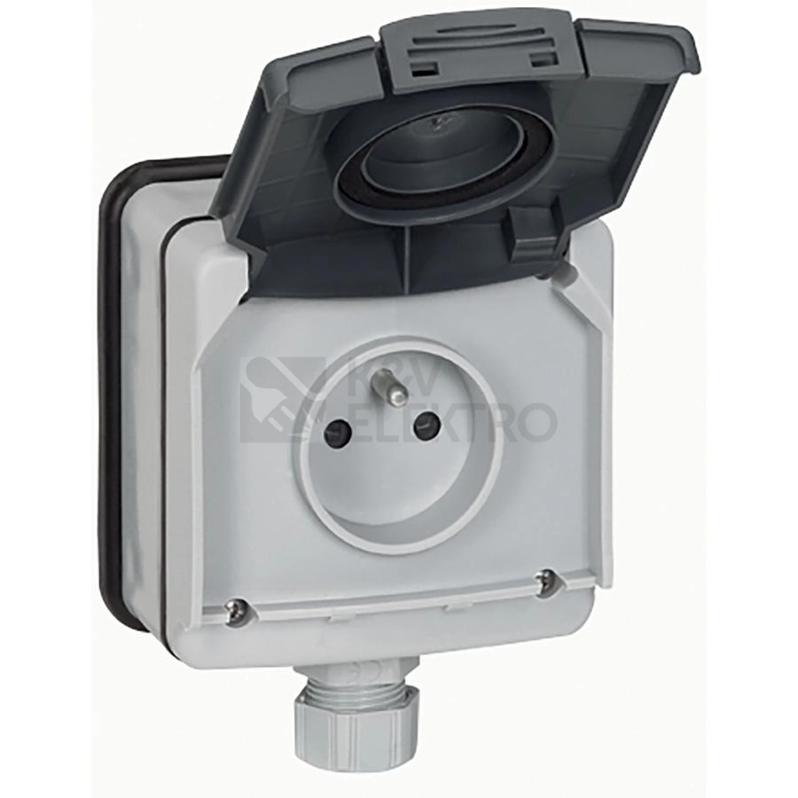 Obrázek produktu Venkovní zásuvka Legrand PLEXO IP66 90466 šedá 0