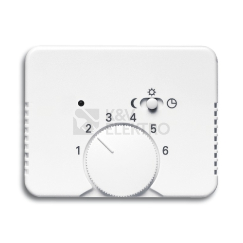 ABB Alpha exclusive kryt termostatu s otočným ovládáním alabastrová 1710-0-3561 (2CKA001710A3561)