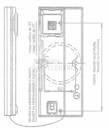Obrázek produktu Domovní telefon TESLA ELEGANT s bzučákem bílá 4FP 211 01.201 1