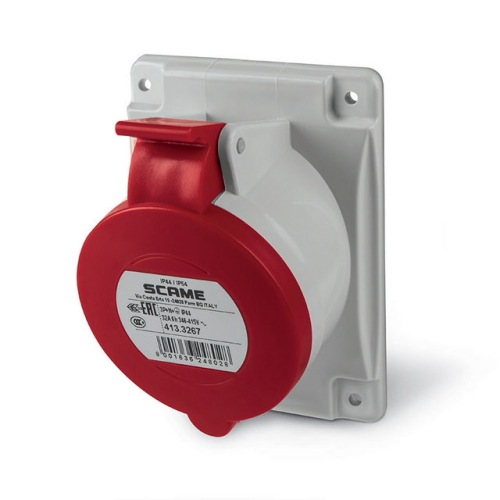 Zásuvka vestavná SCAME OPTIMA 5P 32A 400V IP44 413.3267