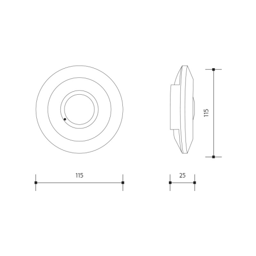 Pohybové čidlo Panlux SR3001 stropní 360° mikrovlné