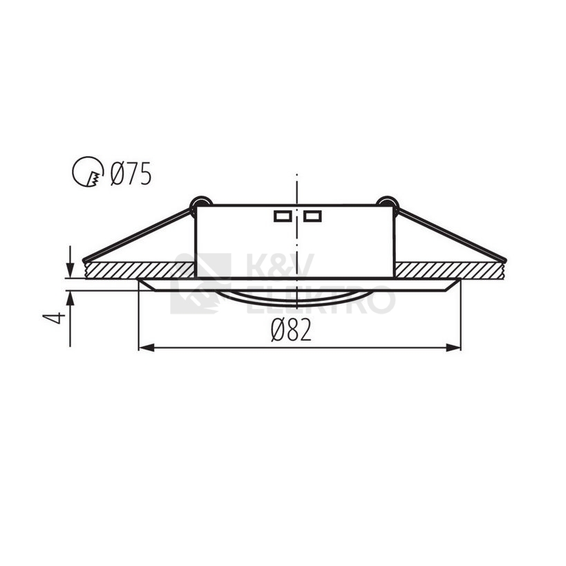 Obrázek produktu  Podhledové bodové svítidlo Kanlux BASK CTC-5515-MPC/N 02804 1