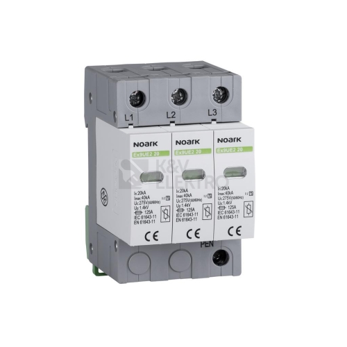 Svodič přepětí NOARK Ex9UE2 20 3P 320 C 3pól 103760