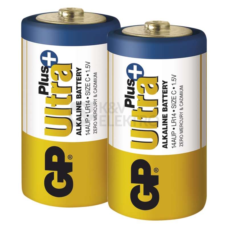 Obrázek produktu Baterie C GP LR14 Ultra Plus alkalické (blistr 2ks) 2