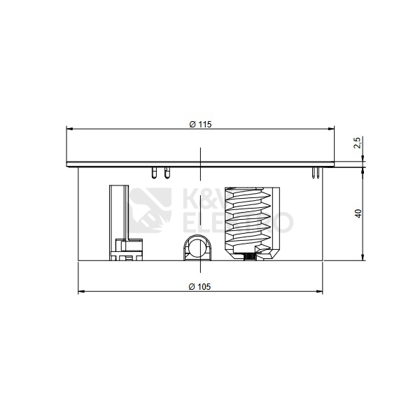 Obrázek produktu  Stolní zásuvka BACHMANN Twist 931.002 2x230V nerez/černá 6