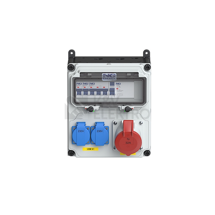 Obrázek produktu Zásuvková skříň nástěnná VARIABOX SC 53 024 VB.01 jištěná s chráničem 1