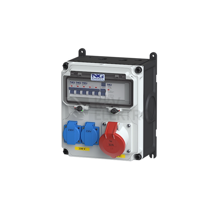 Obrázek produktu Zásuvková skříň nástěnná VARIABOX SC 53 024 VB.01 jištěná s chráničem 2