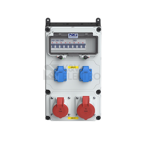 Obrázek produktu Zásuvková skříň nástěnná VARIABOX SJ 53 036 VB.01 jištěná, bez chrániče 1