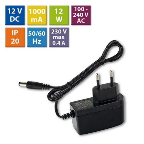 LED napájecí zdroj McLED 12VDC 12W 1A ML-732.062.11.0 souosý konektor 5,5mm (obrázek 7)