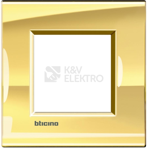 Bticino Living.Light rámeček 2moduly ledové zlato LNA4802OA