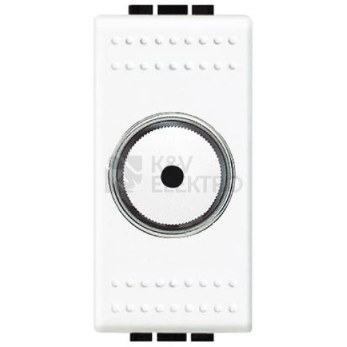 Bticino Living.Light stmívač otočný 60-500W 1modul bílá N4402N
