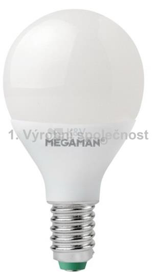 Obrázek produktu LED žárovka E14 Megaman LG2603.5V2/WW/E14 P45 3,5W (25W) teplá bílá (2800K) 0