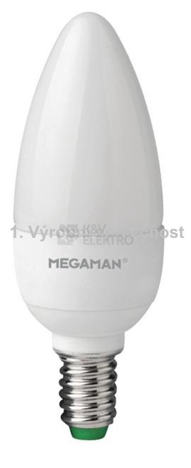 Obrázek produktu LED žárovka E14 Megaman LC0403.5V2/WW/E14 B35 3,5W (25W) teplá bílá (2800K), svíčka 0