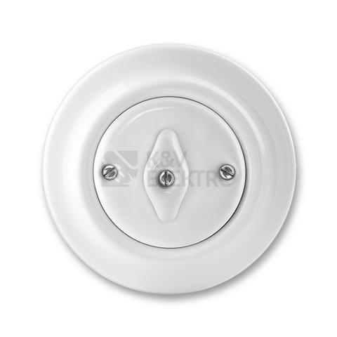 Obrázek produktu ABB Decento vypínač č.7 otočný bílá 3560K-C07345 porcelán 0