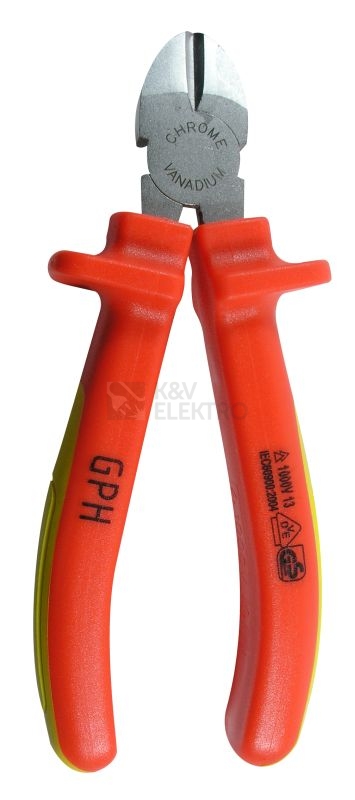 Obrázek produktu Štípací kleště elektrikářské GPH DP-106V stranové 150mm VDE 1000V 0