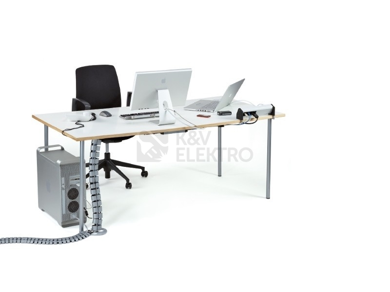 Obrázek produktu  Pořadač kabelů stříbrný 1000mm Bachmann 930.031 1