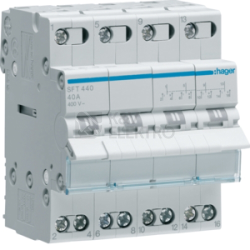 Přepínač skupinový hager SFT440 4P 40A