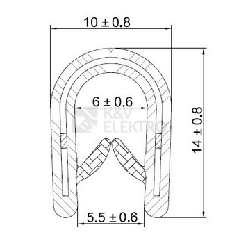 Obrázek produktu Chránička hran lemovka 4mm svitek 10m Elektro Bečov G403710 šedá RAL 7035 2